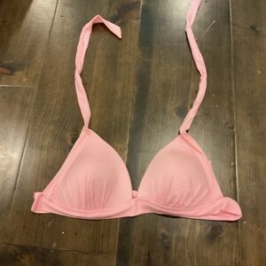 Large pink halter swim top